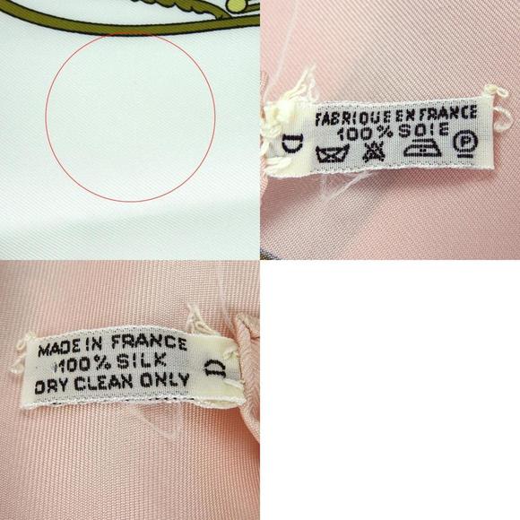 Hermes Scarf Carré 90 Silk Pink SPRINGS Springs Accessories Women's HERMES - Picture 10 of 11